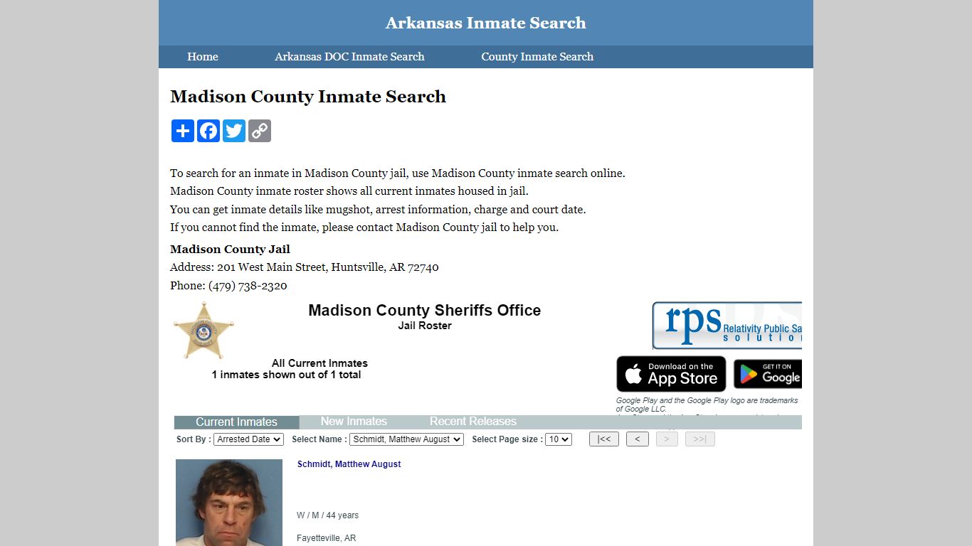 Madison County Inmate Search